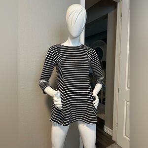 A Pea in the Pod Maternity Striped Peplum Top Size XS